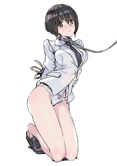 簡易的なコミッションで描いたクライアントさんのオリキャラ拘束 