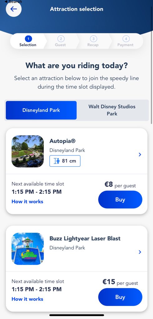 WDWNT's tweet photo. The prices per attraction for Premier Access today at Disneyland Paris: https://t.co/a1Wlqwrq9O