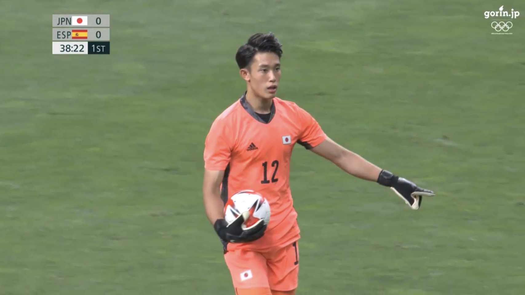 日テレ系東京オリンピック 東京オリンピック 大会 12日目 ただいま サッカー 男子 準決勝 日本 スペイン 日テレ 系で生中継 前半39分 谷晃生 ラファ ミルのシュートを止める ビッグセーブ 勝てば53年ぶりメダル確定 日テレ系東京オリンピック 東京オリンピック 大会 12日目 ただいま サッカー 男子 準決勝 日本 スペイン 日テレ 系で生中継 前半39分 谷晃生 ラファ ミルのシュートを止める ビッグセーブ 勝てば53年ぶりメダル確定