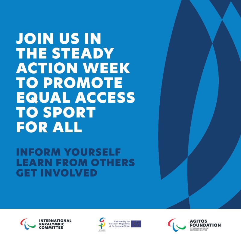 Paralympics's tweet photo. The unique ability of sports to transcend linguistic, cultural and social barriers makes it an excellent platform for strategies of inclusion and adaptation. 

Get to know the @steady_project! 

#STEADYProject @PlayAndTrain @GeaSociale