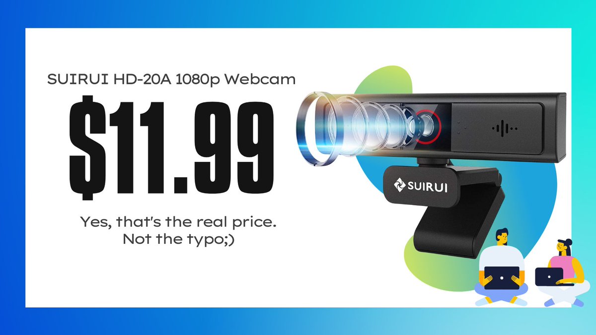 TikTechOfficial's tweet photo. #Try-on new arrivals
🔥Don't miss this limited &amp; exclusive chances!
🔴Getting the Suirui Webcam at only $1️⃣1️⃣.99! 
⏳Limited deals!  
🔗Learn more on https://t.co/bYhMgfPxvY
#FanClub #welfare #deals #webcam https://t.co/GiWpfjHHZY