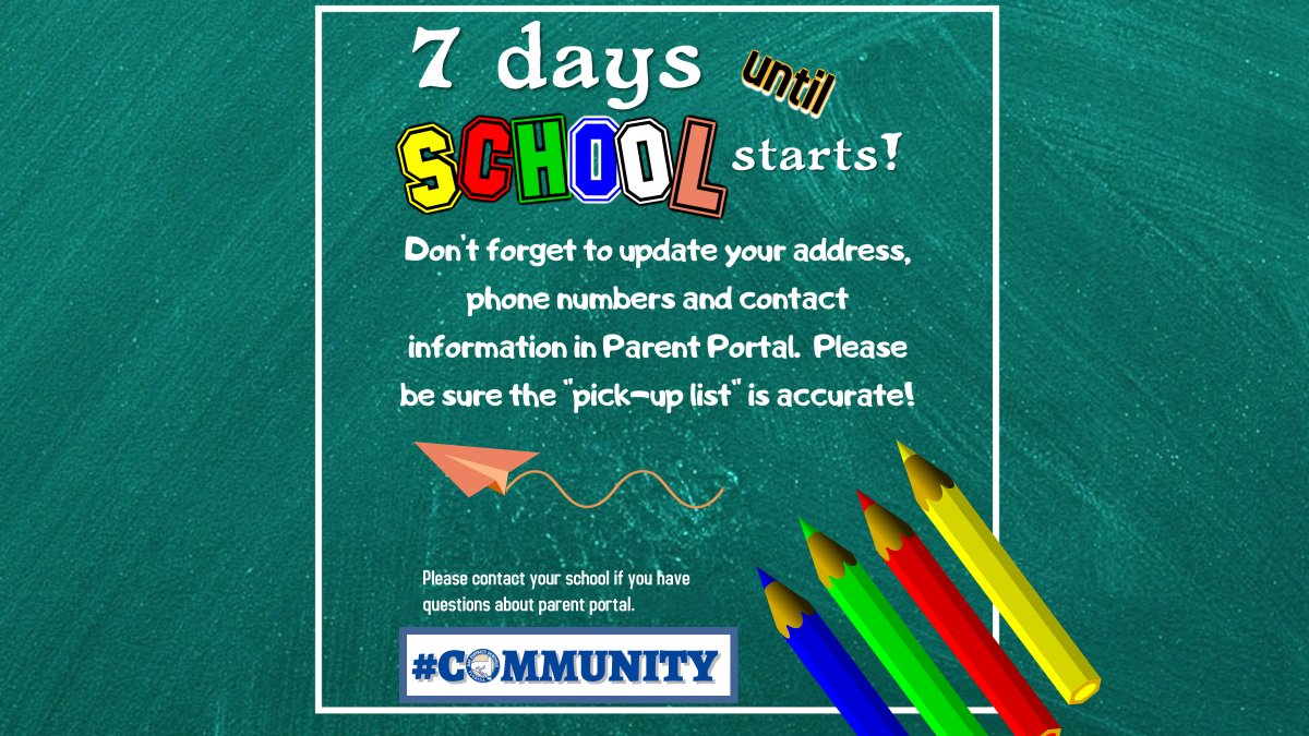 Bay District Schools on Twitter "Don't to update your address