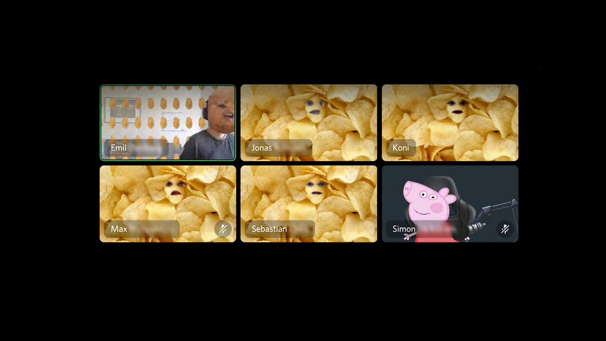 AuroraPunks's tweet photo. What a casual meeting at Aurora Punks can look like 🥔 🍟🥔🍟

#gamedev  #IndieGameDev  #indiedev #gamedevelopment #gamedeveloper https://t.co/8G6VNJsLWm
