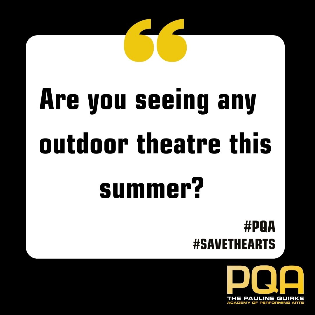 The weather is looking up, are you seeing any theatre outdoors this summer? ☀️