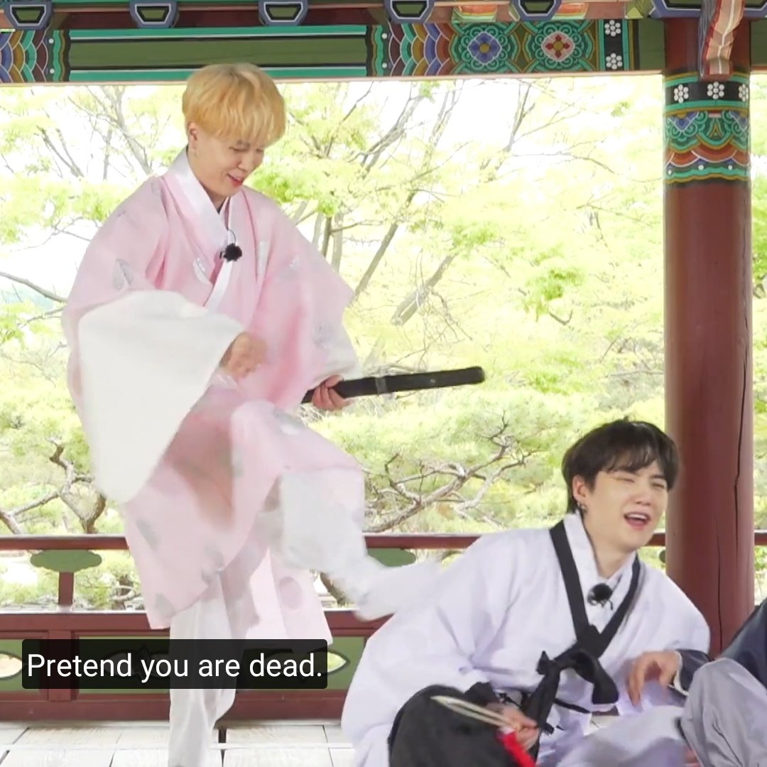 dearintha's tweet photo. just a typical run bts episode with yoonmin https://t.co/SZ0yzs5lKz