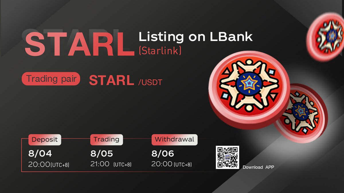 🔥New #listing 💫 $STARL(Starlink) will be listed on LBank @StarLinkETH  Starlink Station is a virtual world - aka Metaverse - that will exist as a  space to host data and ideas within