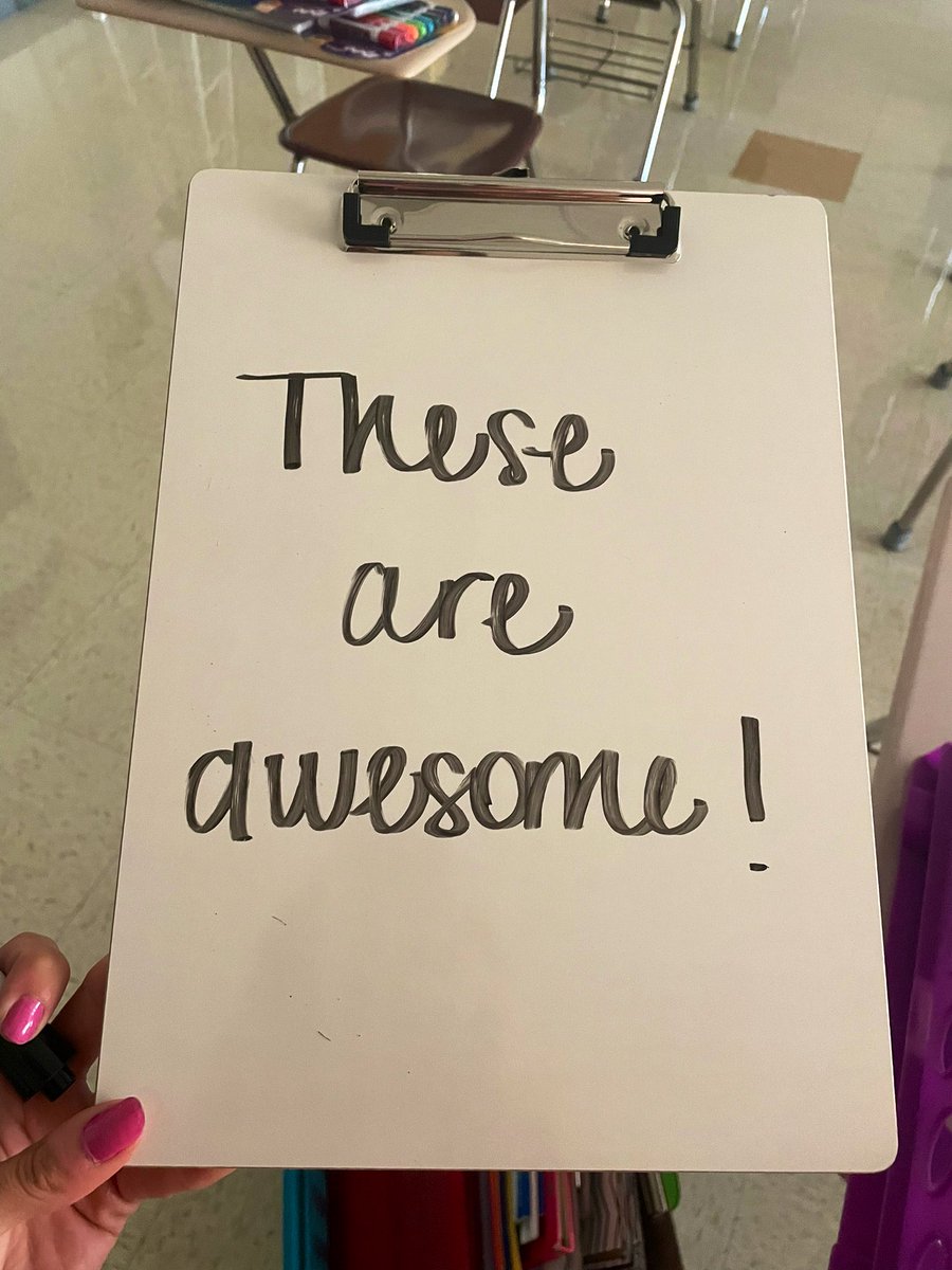 ProfePluma's tweet photo. https://t.co/t322jhpvsj Dry. Erase. Clip. Boards ๐๐๐ Great price, too! #influencerstatus https://t.co/bTcLMo55xF