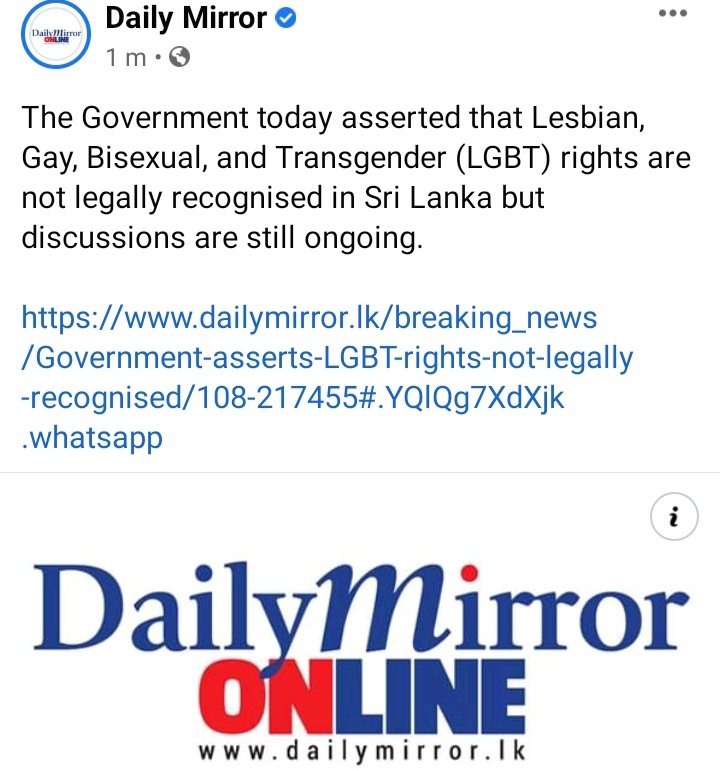 TWaradas's tweet photo. We knew u 'weren't aware' of queerphobic propaganda @Keheliya_R during elections. We know @GotabayaR will do nothing to stop it however much u wanted to be #pinkwashed.
"They create a facade while staying true to their core values of #discrimination and #intolerance" @ambikasat https://t.co/gqjcDEiAoM