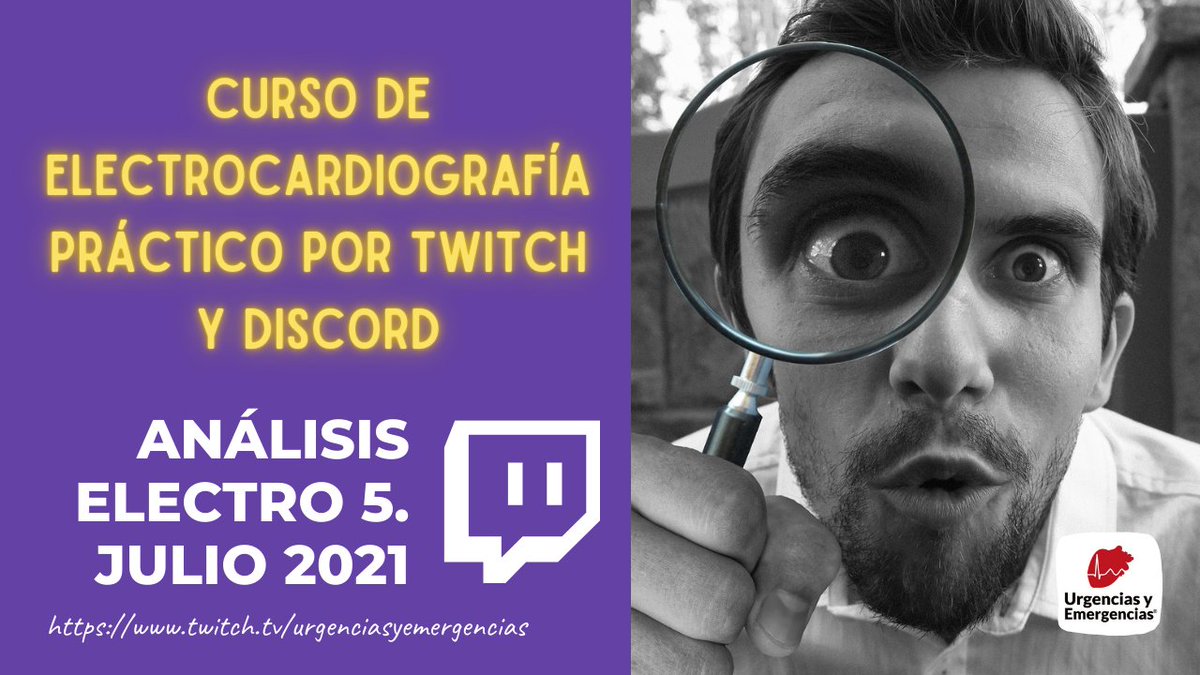 urgenciasemerge's tweet photo. Hoy, a las 21 h (GMT+2) "estrimeo" el análisis del electro de julio en #Twitch: https://t.co/OAI2FXRp9s
📌 Síndrome de WPW
📌 Eje cardíaco https://t.co/yhoPHEQPr7