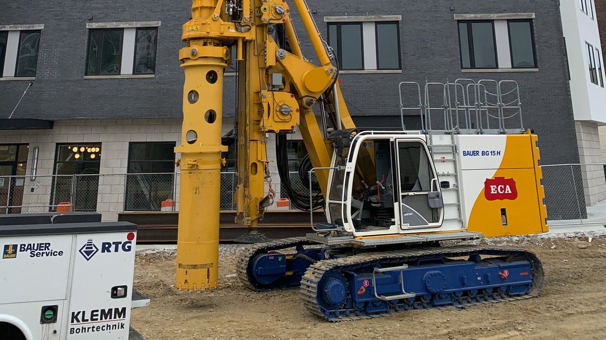 EquipCorp's tweet photo. Earthcore needed to go 30 foot deep. We rented them a BAUER BG 15 Drilling Rig with 750-mm casing to get the job done. #BAUER #BAUERCasing https://t.co/3KNmTuOOw7