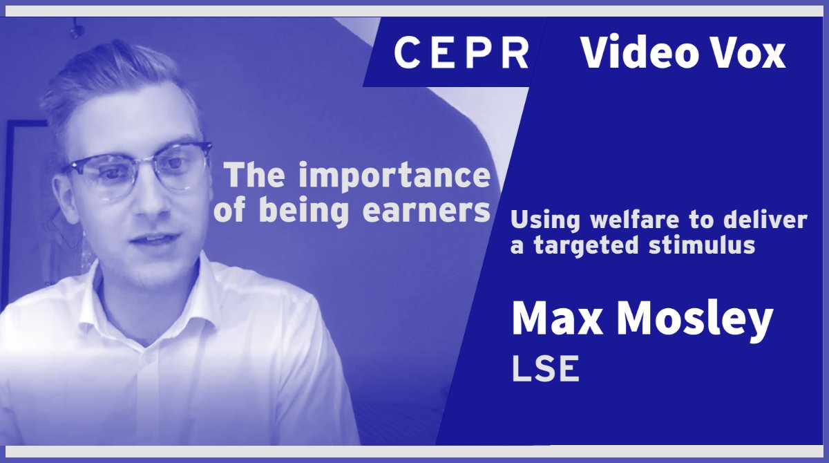 voxeu's tweet photo. Is the #WelfareState a drain on resources, or should policymakers reframe it as a targeted way to deliver fiscal stimulus in a crisis? Max Mosley @LSEPublicPolicy discusses with @timsvengali in our latest #VoxVideo: https://t.co/8rlpZkIF5l @_maxmosley https://t.co/ywAdYT9rP0