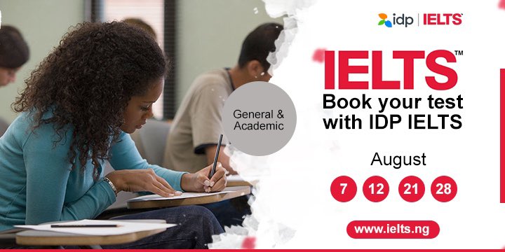 TundeTASH's tweet photo. If you are in Nigeria and planning on writing IELTS in August, here are the test dates. Share with someone who might need it. https://t.co/Zeajdb7u15