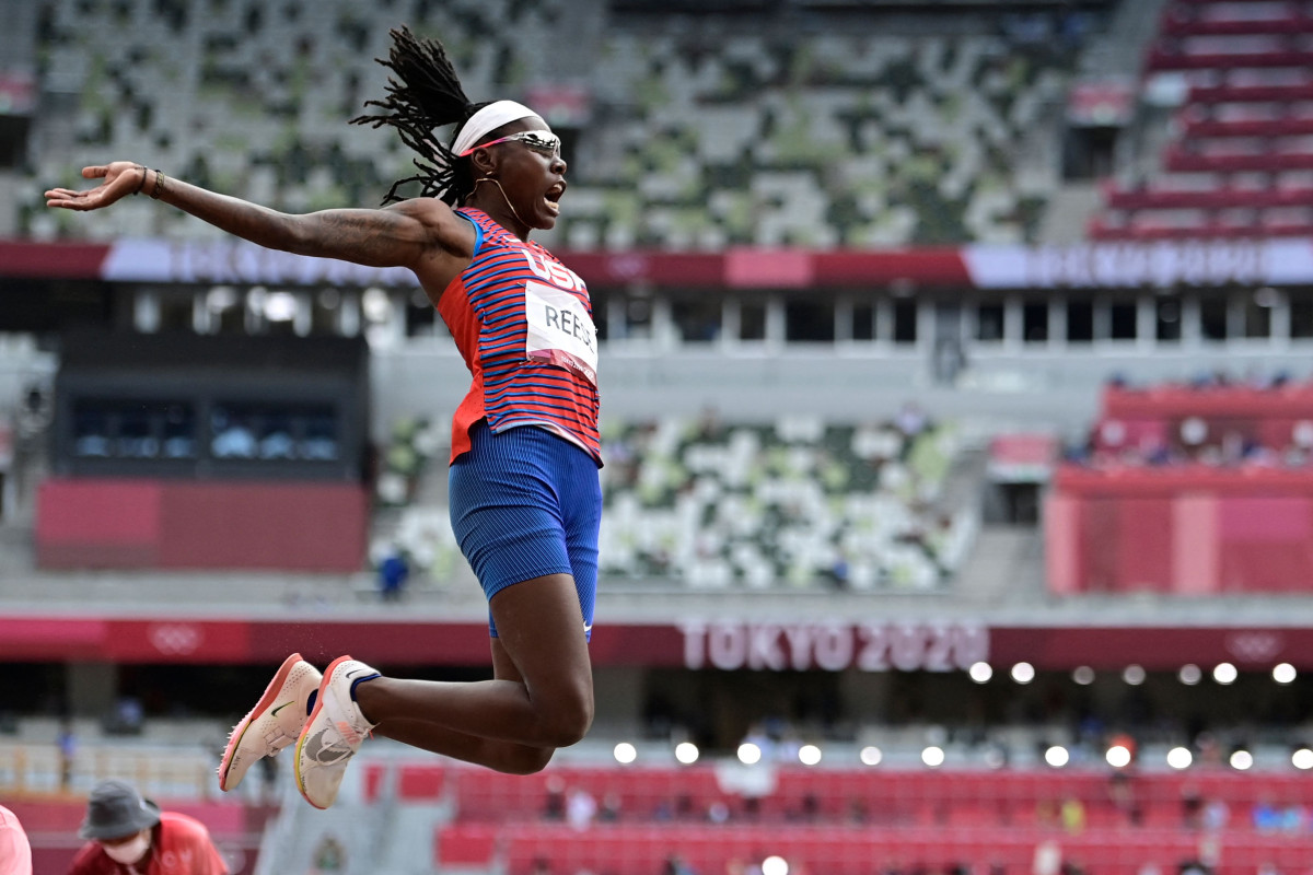 Olympian Brittney Reese says she'd be 'Usain Bolt of long jump' after taking silver