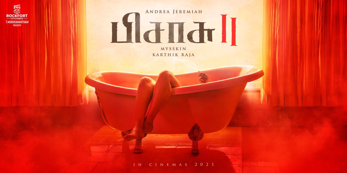 Rockfortent's tweet image. Really excited &amp;amp; thrilled to produce #Pisasu2 -a prestigious project that&apos;s close to our hearts!We are equally excited to show you its 1st look…Need all your support as always 🙏 நன்றி மக்களே!

Elated to work with @DirectorMysskin @andrea_jeremiah 

Presenting #Pisasu2FirstLook