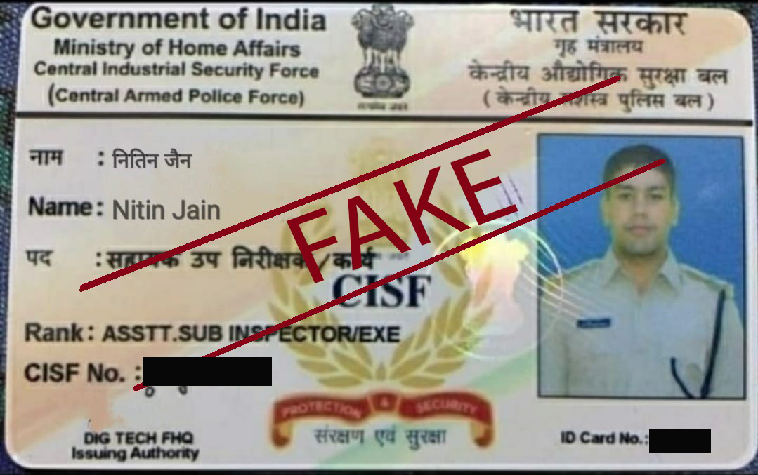 CISFHQrs's tweet photo. #CISF wishes to inform that a notable increase has been noticed in on-line selling using fraudulent methods by unscrupulous elements. These sellers have been found posing as CISF force personnel by displaying fake IDs in order to extract payment from members of the public.  1/2 https://t.co/rCgGUcwKlg