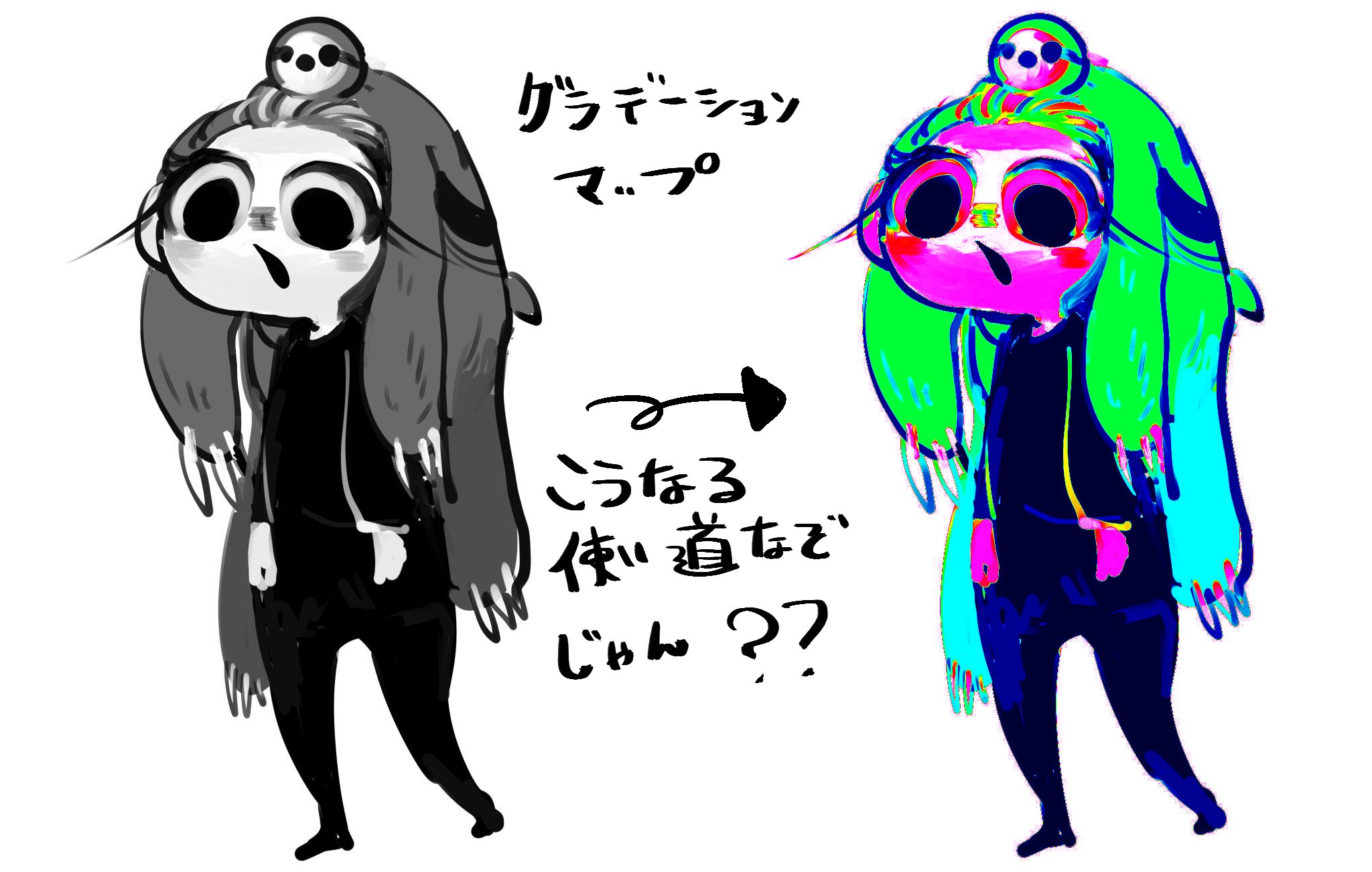 クリスタのヒント シャレオツなグラデーションセット素材をダウンロードしたら グラデーションマップ起動 そして マークから グラデーションセットを追加を押す T Co Jhiucgm6kj Twitter