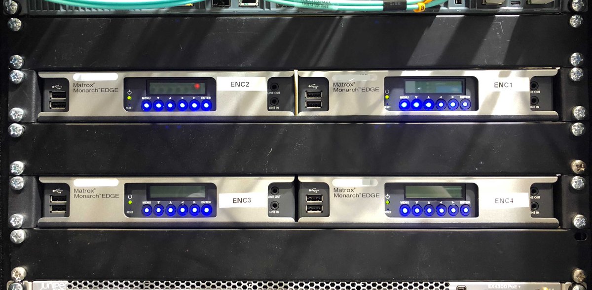Techex Limited (@techexuk) on Twitter photo As part of our work at the #Olympics, <a href="/TechexUK/">Techex Limited</a> has deployed 7 <a href="/MatroxVideo/">Matrox Video</a> Monarch Edge encoders each capable of 4x HD SDI encodes. These cost-effective encoders are UHD capable, can stream SRT, have HTTP API control & feature a screen on the front for easy access in the racks. As part of our work at the #Olympics, <a href="/TechexUK/">Techex Limited</a> has deployed 7 <a href="/MatroxVideo/">Matrox Video</a> Monarch Edge encoders each capable of 4x HD SDI encodes. These cost-effective encoders are UHD capable, can stream SRT, have HTTP API control & feature a screen on the front for easy access in the racks.