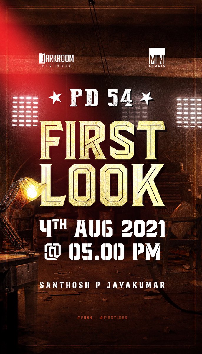 OneTwentyRupee's tweet photo. #PD54 #PrabhuDeva54
#FirstLook Tmrw at 5pm
@PDdancing @varusarath5
@santhoshpj21 @immancomposer
@raizawilson @prakashraaj @thondankani @Vinod_offl @ministudiosllp @darkroompic @madhankarky @proyuvraaj https://t.co/K6hMVfDS1X