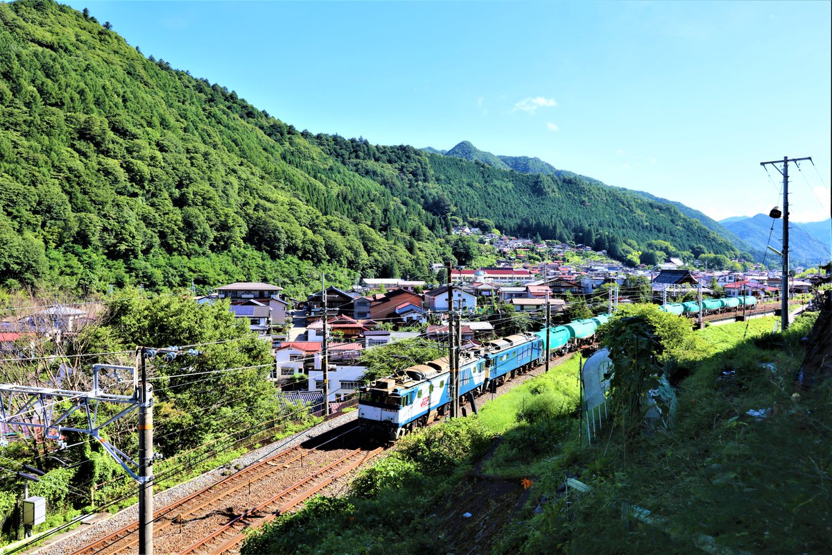 ট ইট র 松原 清 21年8月3日木曽町福島最低気温19 2度最高気温33 1度で真夏日 家庭菜園の下 八沢鉄橋 大通寺踏切等jr中央西線を通過のef64 木曽町 真夏日 Jr中央西線 家庭菜園 Ef64