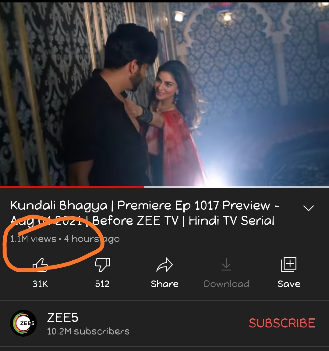 Look at the power of #PreeRan 
1M+ views in just 4 hours nd that too a freaking precap (A HOT ONE THOUGH)

That's the magic that #PreeRan nd #DheeShra sparkling unbeatable chemistry have!!🔥🔥🔥
#KundaliBhagya #DheerajDhoopar #ShraddhaArya #TKL #PKL #PreeRanForever