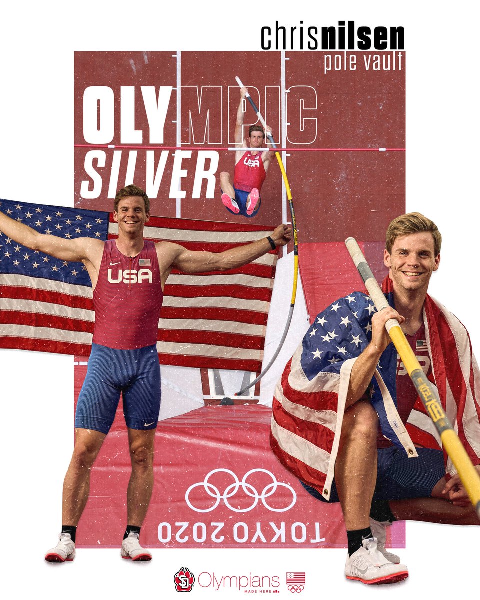 South Dakota Track & Field / Cross Country (@sdcoyotesxctf) on Twitter photo What a ๐ป๐ฏ๐น๐ฐ๐ณ๐ณ๐ฐ๐ต๐ฎ competition!
<a href="/ChrisNilsen2/">Chris Nilsen</a> takes home the silver medal in his Olympic debut! ๐บ๐ธ๐ฅ He'll head home with a new personal best height of 19-7 (5.97m).
๐ฐ: Yote.us/3A49iAl
#OlympiansMadeHere x #GoYotes ๐พ What a ๐ป๐ฏ๐น๐ฐ๐ณ๐ณ๐ฐ๐ต๐ฎ competition!
<a href="/ChrisNilsen2/">Chris Nilsen</a> takes home the silver medal in his Olympic debut! ๐บ๐ธ๐ฅ He'll head home with a new personal best height of 19-7 (5.97m).
๐ฐ: Yote.us/3A49iAl
#OlympiansMadeHere x #GoYotes ๐พ