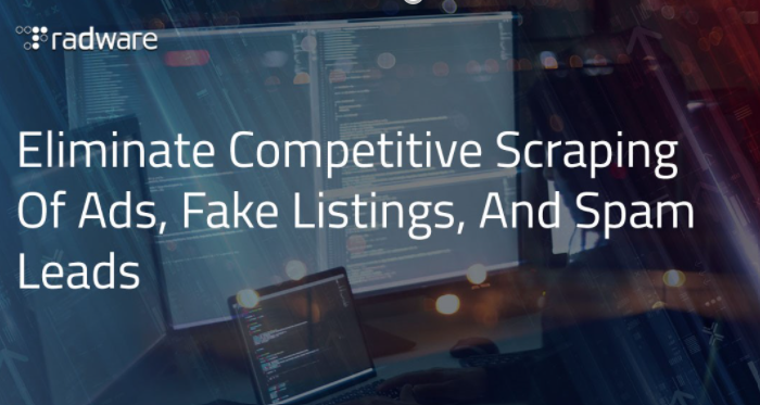 radware's tweet photo. Competitors deploy sophisticated bots to programmatically fill out forms &amp; illegally obtain advertisers’ contact details to post on their own portal without  consent. Protect your advertiser listings from getting scraped with Radware Bot Manager👉 https://t.co/L2qwN6ENAG https://t.co/4XDfZpZICj