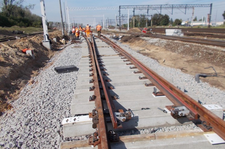 Poznan to Warsaw railway line