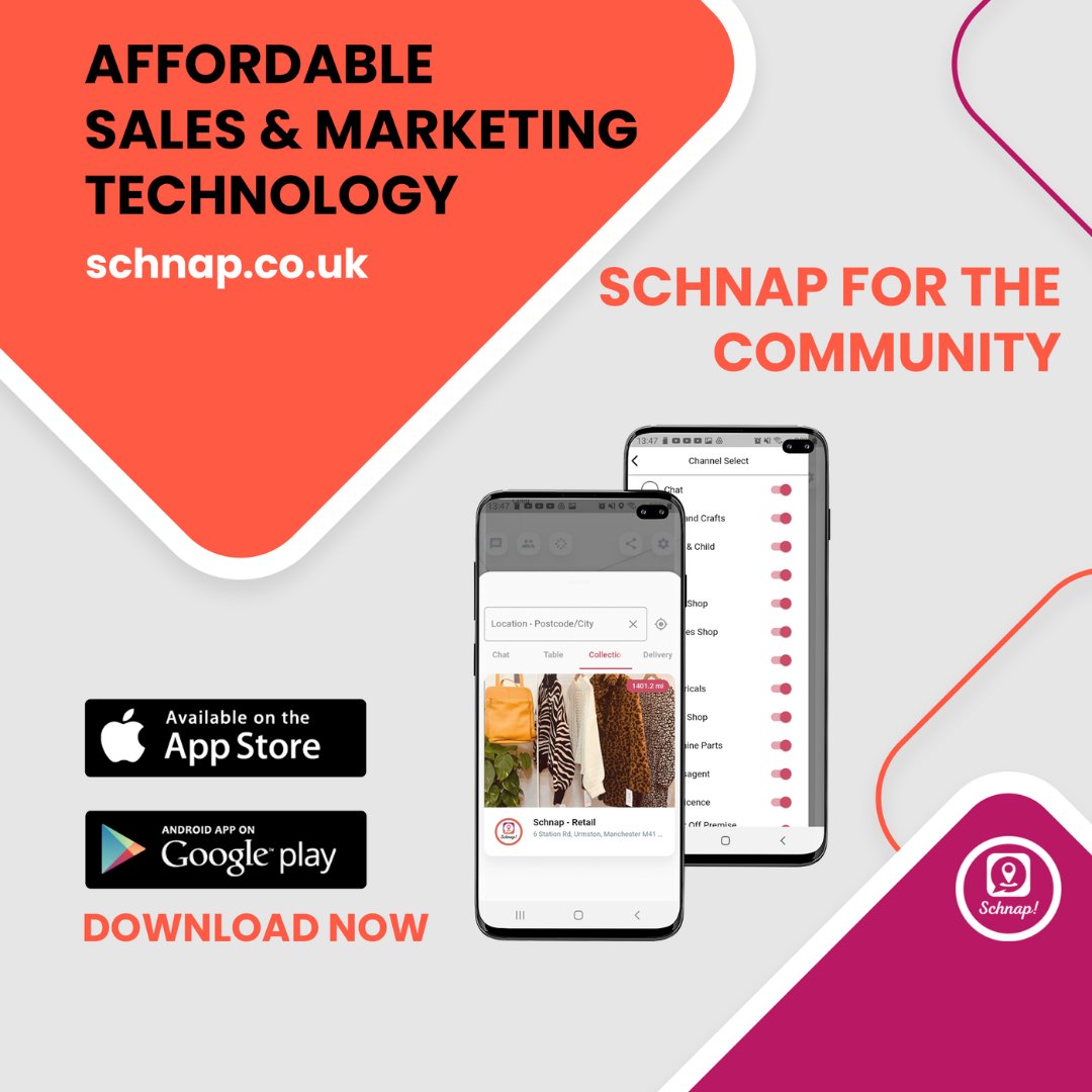 Schnap5's tweet photo. You don’t have to spend too much to promote your business in the local area.

📌 Schnap! offers you the most convenient deal ever. 

Spend less, earn more, only with our innovative technology. 😉

Download the App now!

👉🏻 Available on AppStore and PlayStore. 👈🏻

#schnap https://t.co/WxsqvZba7q