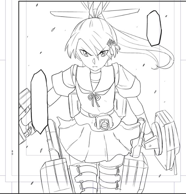 40分作画敷波ちゃん改二 