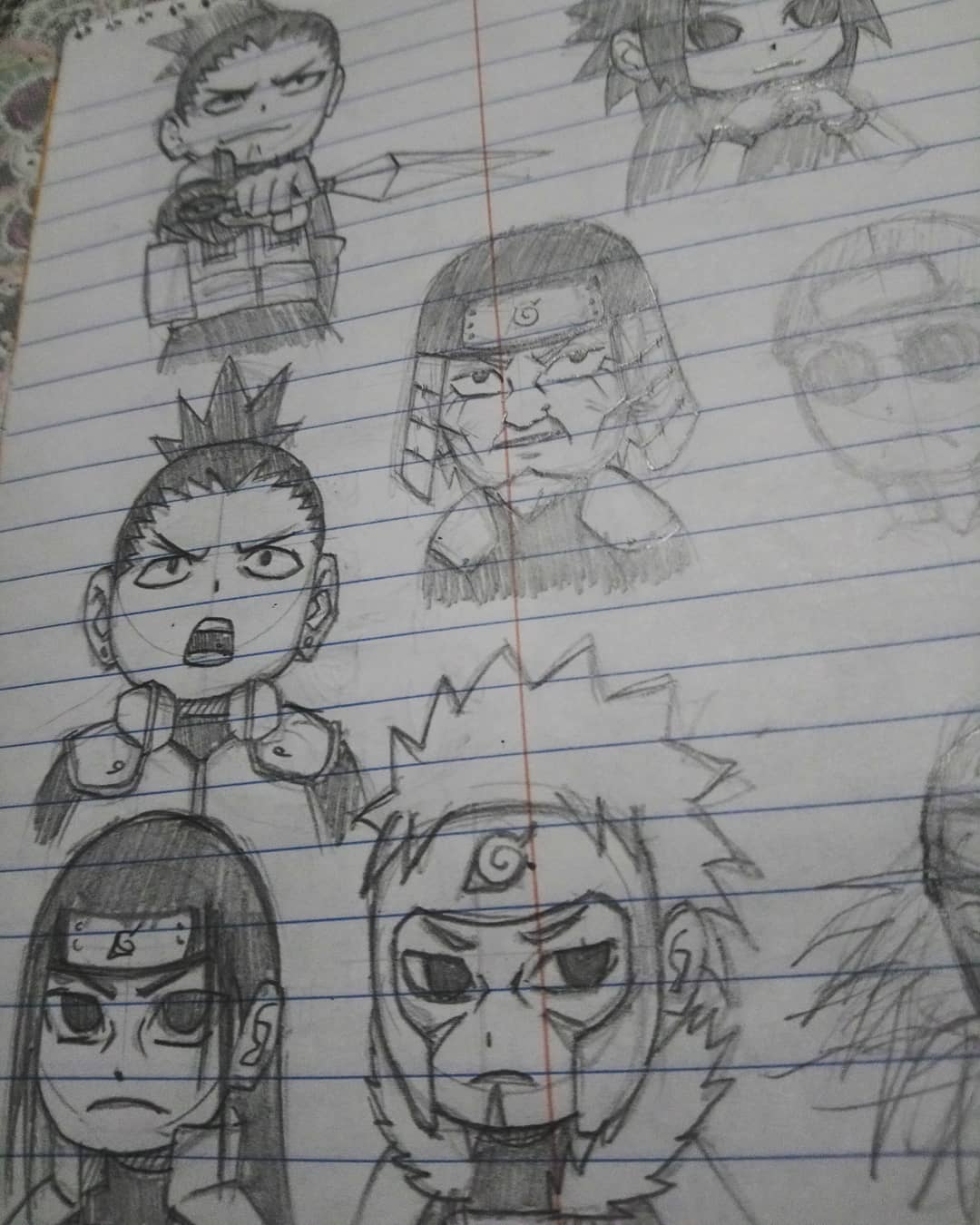 chibi naruto characters drawing