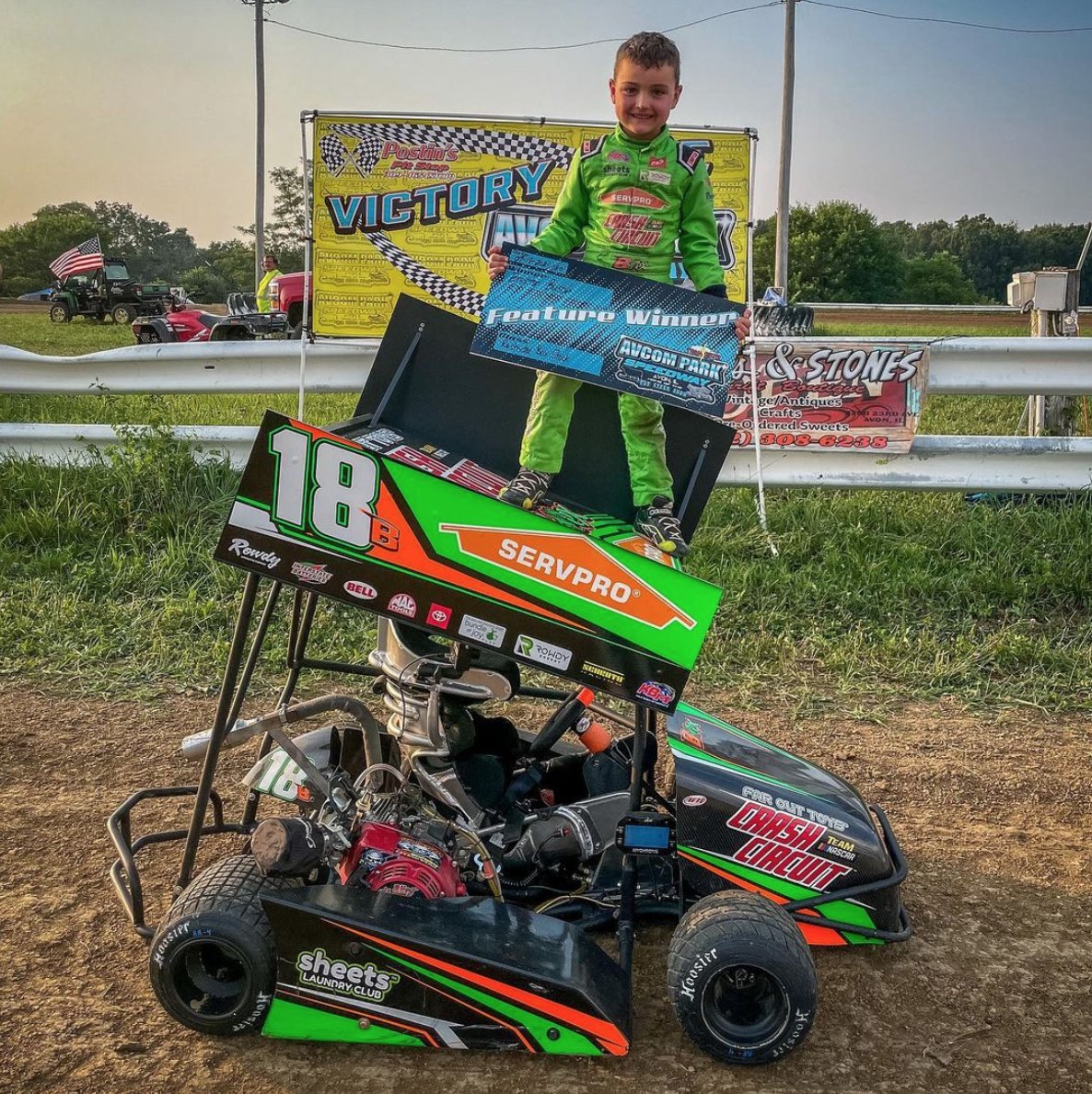 Brexton just left on a two-week road trip to race and he's already posting W's. Reply and wish Brex luck in his upcoming races! #Racing 

📸: Insta: BrextonBusch