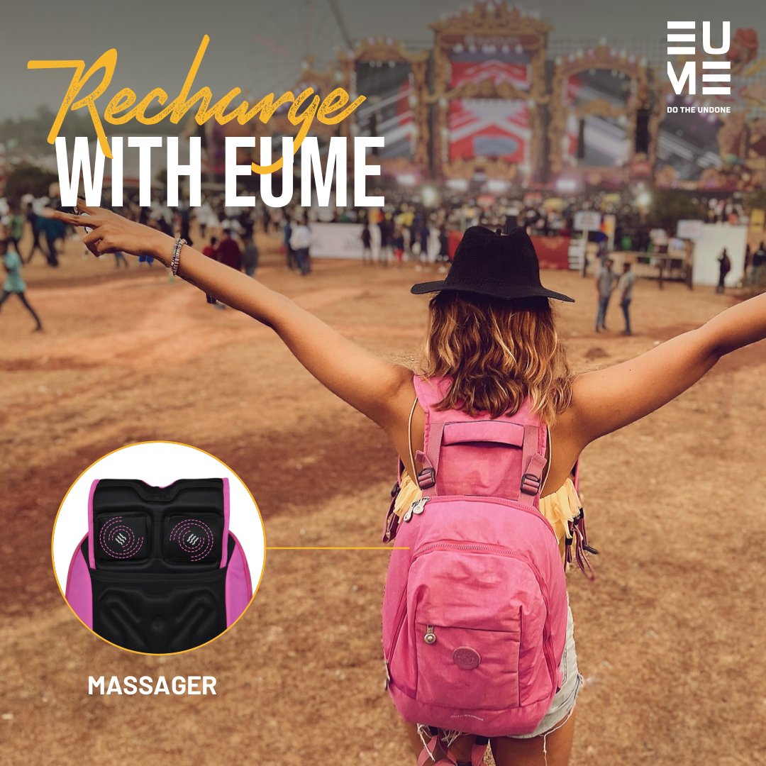 eumeworld_'s tweet photo. Be wherever you want to be &amp; get a soothing massage simultaneously. Only one way to get the best of both worlds - EUME Massager Backpacks! 

Just one press away from de-stressing! Wherever you are, you'll be relaxed 😇

#EUME #MassagerBackpack #backpack https://t.co/45X6fo9wdv