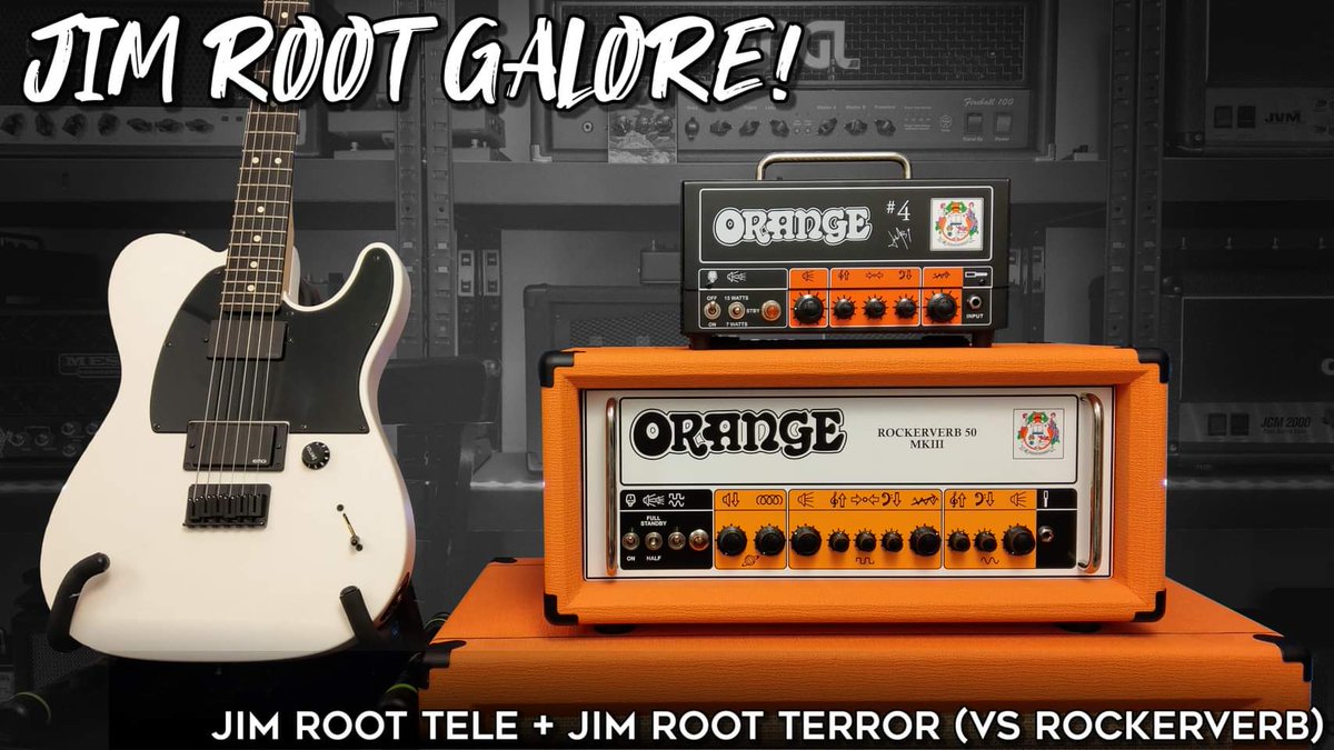 Let's check out some Jim Root gear and compare the @OrangeAmps JR Terror to the Rockerverb! 
youtu.be/YjuyF6lEk_Y

#orangejimrootterror #orangerockerverb #jimroottelecaster #fender #jimroot #rockerverb #comparison #slipknot #guitar #gear