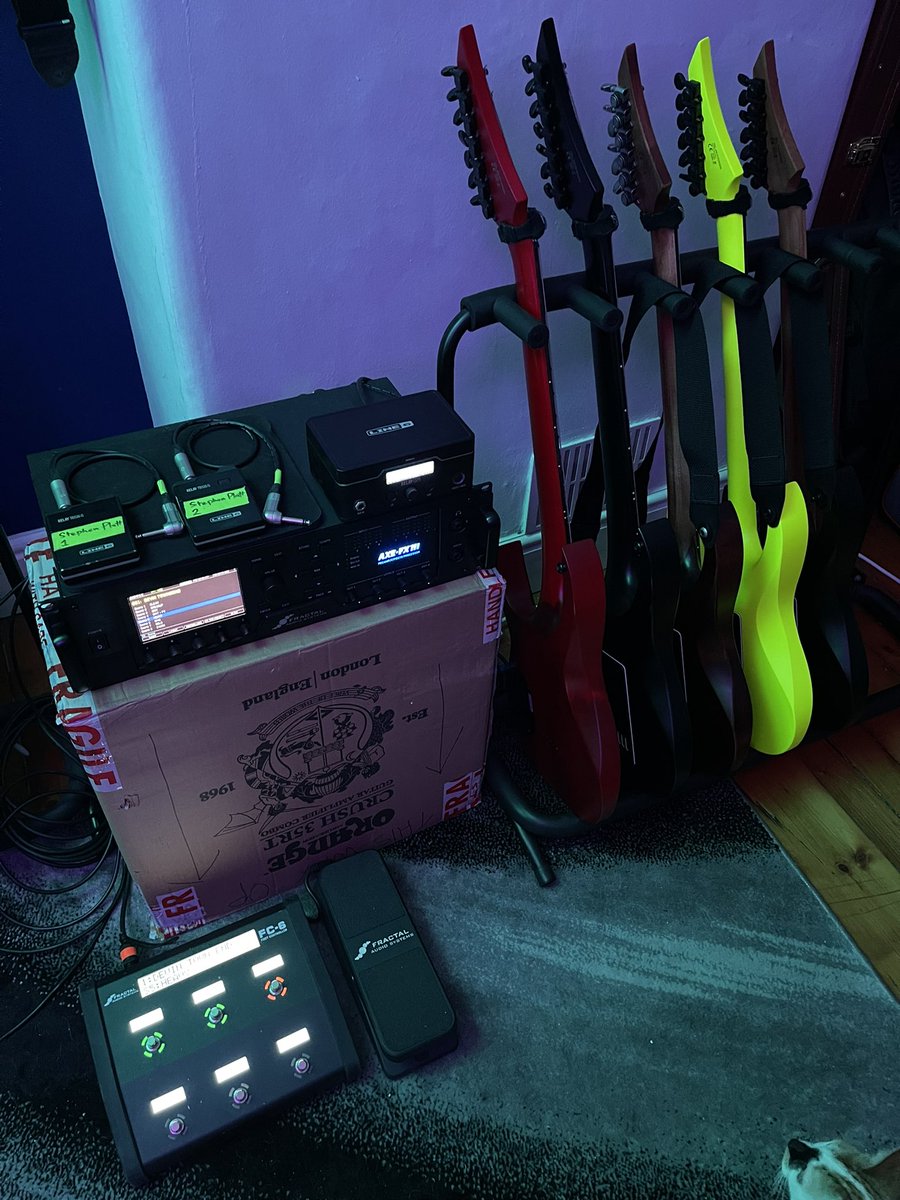 Sorting through gear. When you've not gigged in so long you actually question if you have everything ready 😂