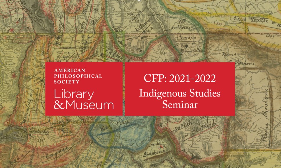 Are you or someone you know working on a project in or aligned with Native American and Indigenous Studies? We’re now accepting proposals for the 2021-2022 Indigenous Studies Seminar Series: amphilsoc.org/indigenous-stu… #cfp #indigenousstudies