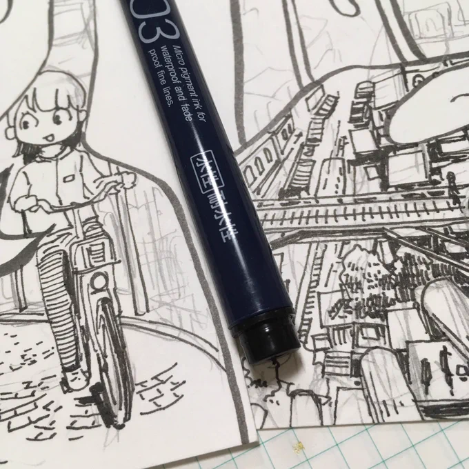 ミリペンでちまちま描いてると学生時代を思い出す。
#東京オレンピック 