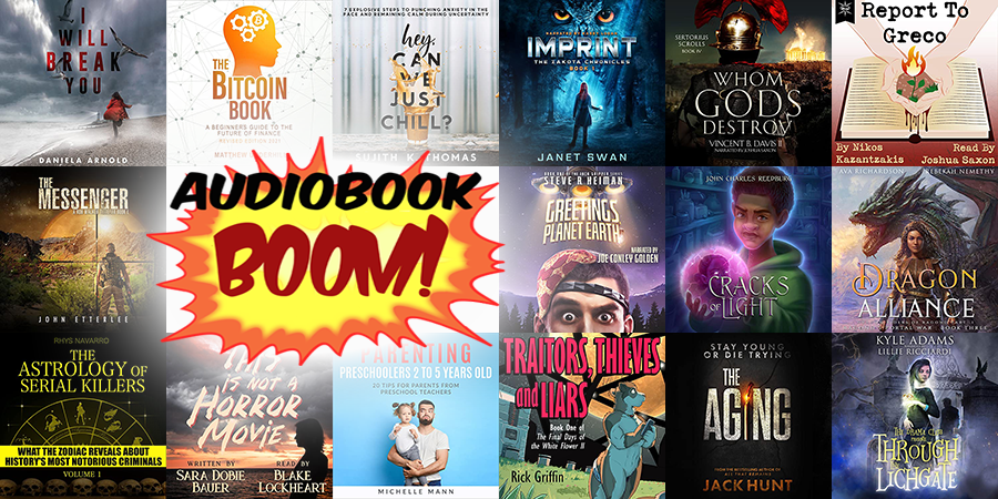 audiobook_boom's tweet photo. 💥 Your Audiobook BOOM for 8/3/21 💥 - https://t.co/nyJpMsUBVg https://t.co/Xlj5M6ViTn
