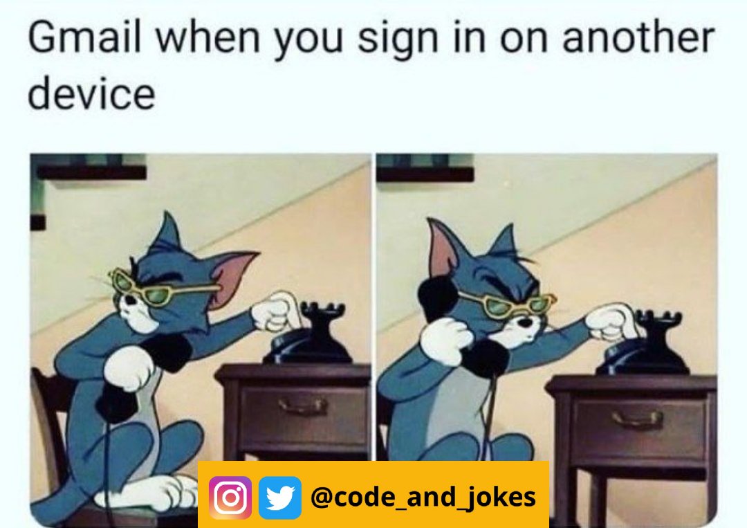 code_and_jokes's tweet image. Please Follow &amp;amp; retweet for new coding joke! 🤗

#Programming #100DaysOfCode #workspace #GirlsWhoCode #programmingjokes #bigdata #programmingmemes
#webdesign #webdesigner #webdesigners #css #html
#javascript #uxdesign #code #coding #developer #webdeveloper #webdesign #php #Python