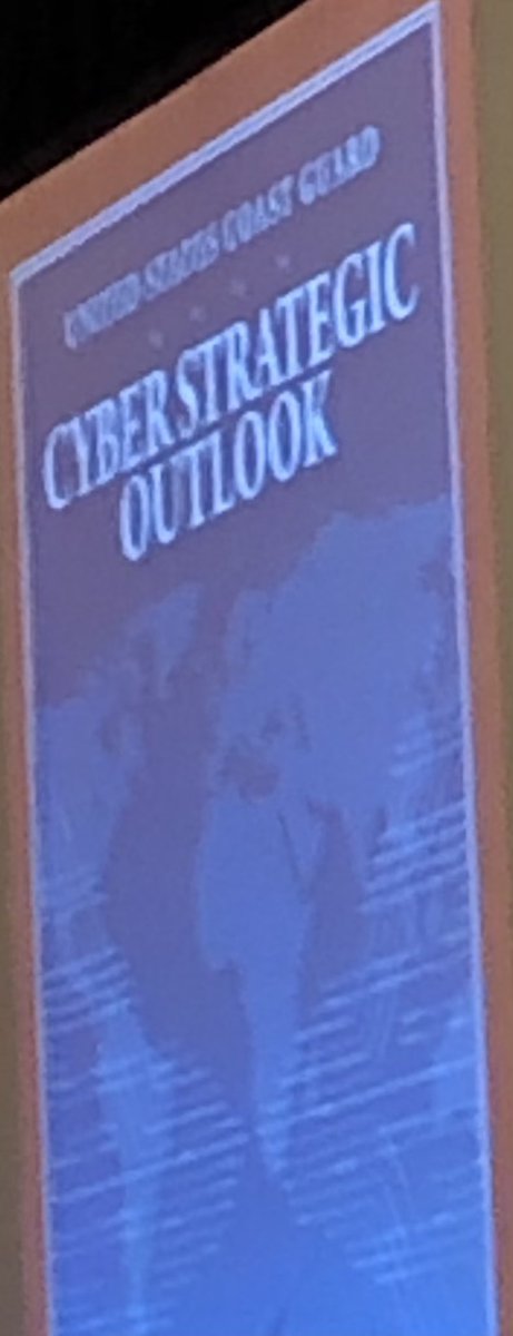 IsaacPorche's tweet photo. USCG #Cyber Commander releases new strategic outlook. Key points of emphasis: intelligence, workforce, partnerships. #sas2021 https://t.co/GYGXXgJkq5