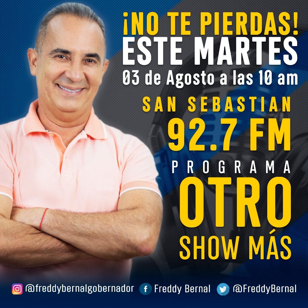 ¡Pueblo del #Tachira! Los invito a sintonizar hoy #3Ago el Programa "Otro Show Más", transmitido por <a href="/sansebastianfm/">92.7fm San Sebastian</a>. ¡No te lo puedes perder! 

¡Venceremos!