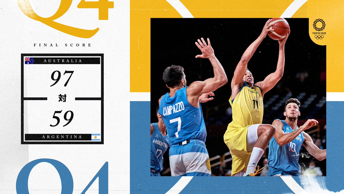 FIBA's tweet photo. These Boomers are for real 👀

Box Score 📊 https://t.co/5qHSUzp393
#Tokyo2020 | #Basketball https://t.co/C714x3heTw