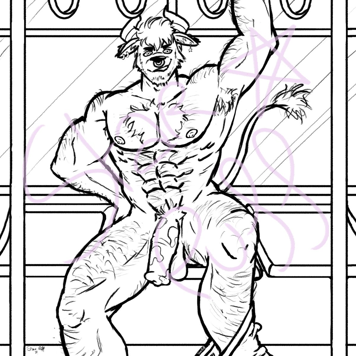 StarPuff4's tweet photo. Here's a sketch I made, took me a bit of time since I haven't drawn in a while... quite proud of the result so far!! Hope you like it! ❤

His name is yet to be determined...
#bara #gay #furryart #furry #artwork #ArtistOnTwitter #digitalart #bull #Commission #commissionsopen https://t.co/Uzf9ExvZRJ