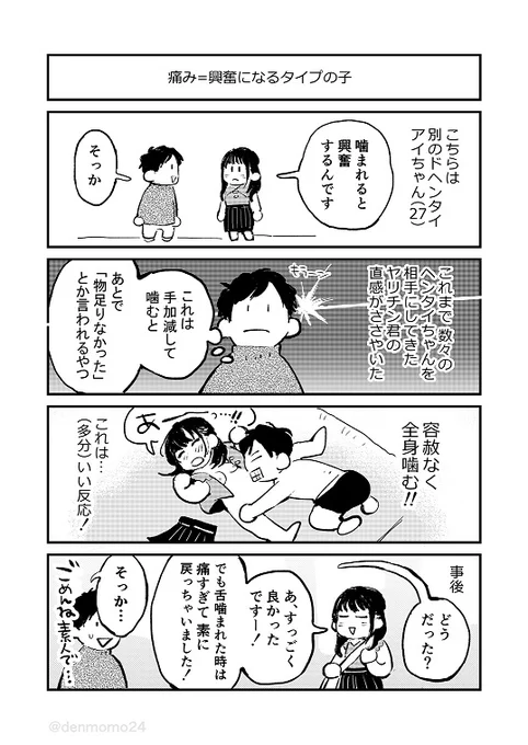 噛まれると興奮するって言われたヤリチン君 