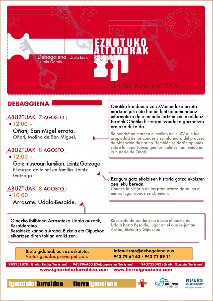 debagoiena's tweet photo. [EU] Ezkutuko Altxorrak. Debagoiena
[ES] Tesoros ocultos. Debagoiena
Erreserba: 943718911/infoturismo@debagoiena.eus
#leintzgatzaga #oñati #gipuzkoaturismo #arrasate  #debagoiena #visitgipuzkoa #euskadi #basquexperience #euskalherria  #turismofamiliar #basquecountry #paysbasque https://t.co/9foPatFUQt