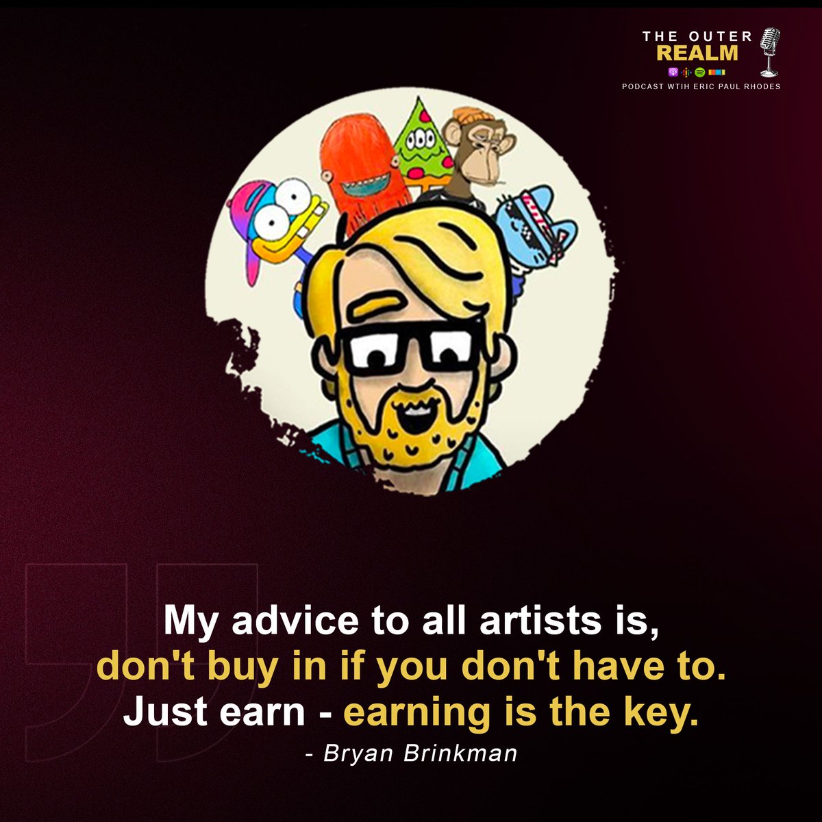 secondrealm's tweet photo. There're so many ways to earn in the space.
Most of them are less risky than investing big money expecting to make a quick buck.
To learn more about earning in the NFT space, tune in for the new #OuterRealm ep here 👉
https://t.co/rxAwrXItBK
#NFT #NFTArt #NFTpodcast https://t.co/HWqinUOaKs