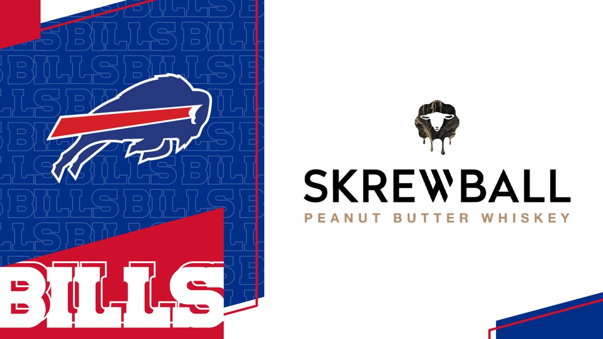 BuffaloBills's tweet photo. We’re happy to welcome Skrewball Peanut Butter Whiskey as the Official Whiskey of the Buffalo Bills!

More: https://t.co/tUom6n6gni https://t.co/vhM8oTTvOn