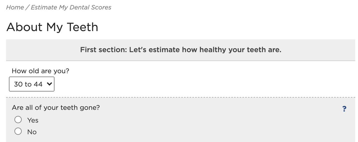 doing an oral health risk assessment for fun
