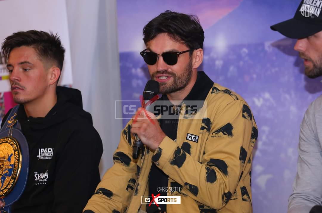 TenchuSports's tweet image. Feile Fight Week - Press Conference 🥊☘️

📷 © @CSXSports • @ChrisScottPics 
🤝 @BoxincBelfast
📧 Bookings: CSXSports@outlook.com

@FeileBelfast • @ConlanBoxing
 
#FeileFightWeek #CSXSports #ConlanBoxing #MichaelConlan #Belfast #WestBelfast #TJDoheny #LeeMcGregor