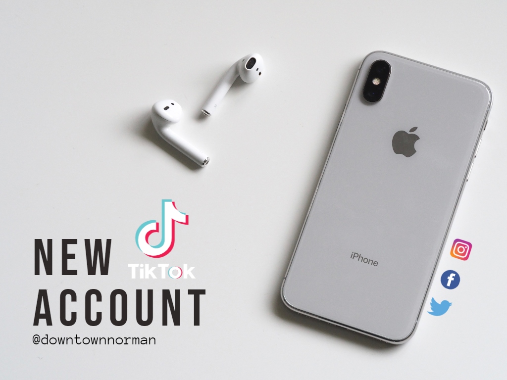 Surprise! We have a TikTok account. Download the app and give us a follow to see videos of restaurants, stores, and more! New videos are posted every Tuesday.

Follow us on Instagram, Facebook, and Twitter at <a href="/DowntownNorman/">Downtown Norman</a> 

#new #tiktok #socialmedia #oklahoma #traveloklahoma