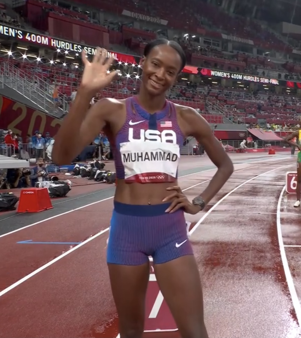CarolLFolt's tweet photo. Who else is excited to cheer on @AnnaCockrell48, Dalilah Muhammad, and Gianna Woodruff in the Women's 400m Hurdles Final? #USC2Tokyo https://t.co/XFaswHsDAe